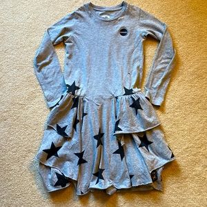 Girls nununu star dress size 8-9 years old